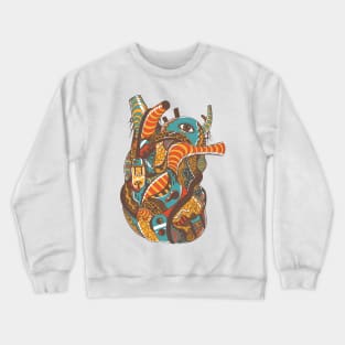 Cafe Light Heart Crewneck Sweatshirt